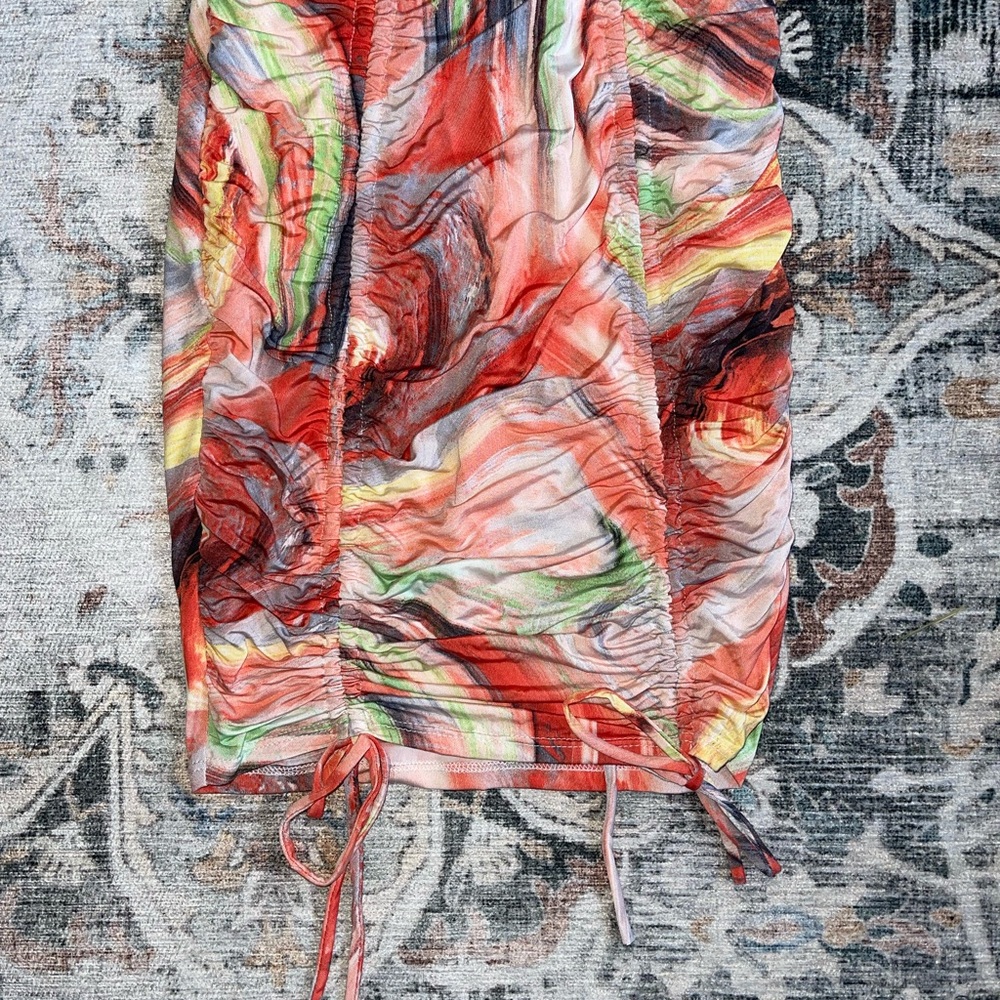 Colorful Abstract Dress - Picture 3 of 5